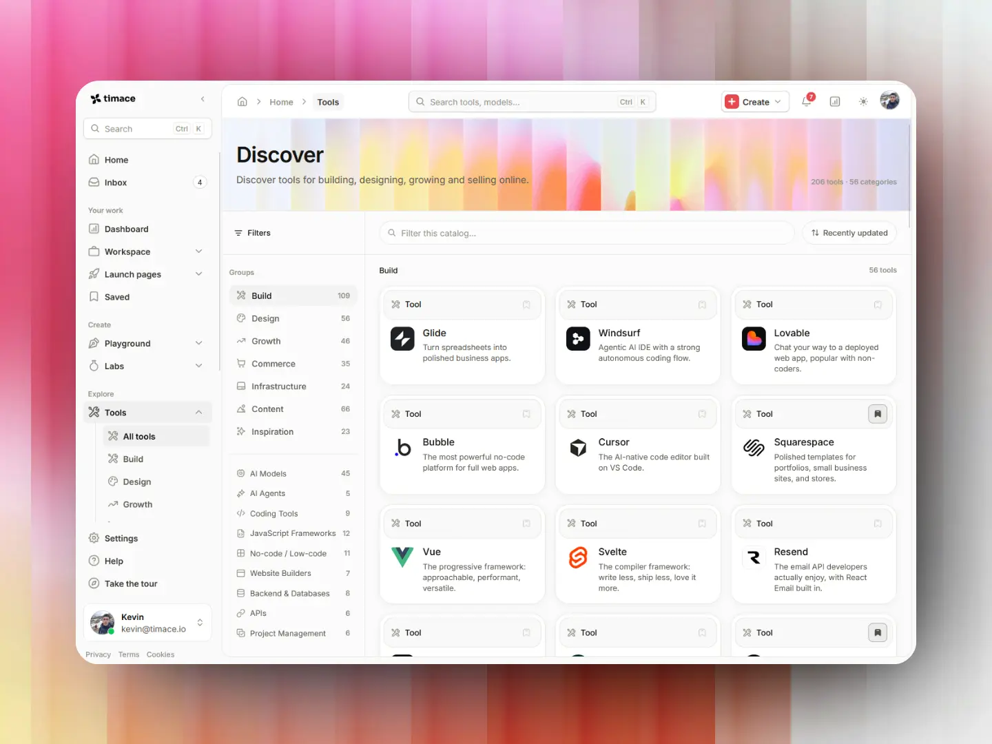 Timace Tool Aggregator